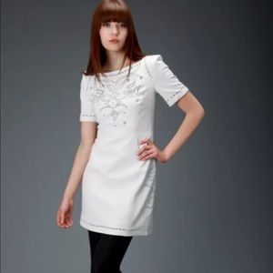 French Connection White/CreamLeather Dress